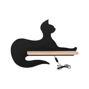 Čierne detské svietidlo Cat - Candellux Lighting vyobraziť