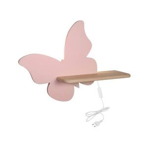 Ružové detské svietidlo Butterfly - Candellux Lighting vyobraziť