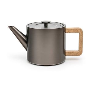Sivá kanvica na čaj z nehrdzavejúcej ocele so sitkom 1, 1 l Duet Narvik – Bredemeijer vyobraziť