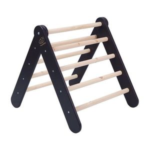 Čierny pikler trojuholník z borovicového dreva 60x60x60 cm Montessori - Meowbaby vyobraziť