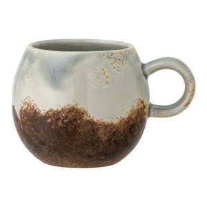 Sivý/hnedý keramický hrnček 280 ml Paula – Bloomingville vyobraziť