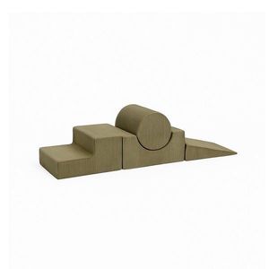 Khaki menčestrové penové ihrisko 45x170x30 cm Montessori - Meowbaby vyobraziť