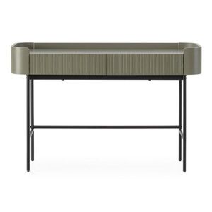 Khaki konzolový stolík 40x120 cm Willa – MOME vyobraziť