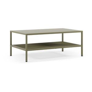 Zelený kovový konferenčný stolík 60x100 cm Fayna – Marckeric vyobraziť