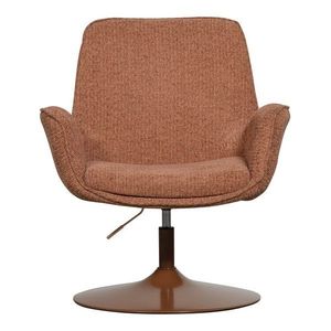 Oranžové kreslo s nastaviteľnou výškou sedadla Marten – WOOOD vyobraziť