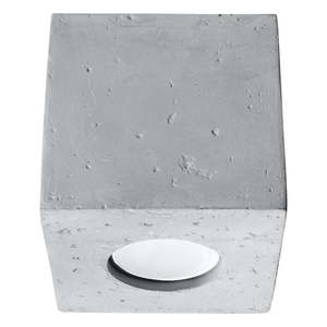 Sivé bodové svietidlo 10x10 cm Geo – Nice Lamps vyobraziť