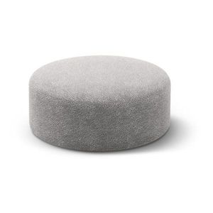 Svetlosivý taburet z textílie buklé Dia – Micadoni vyobraziť