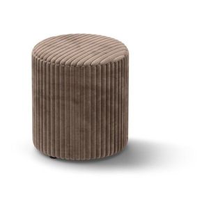 Hnedý menčestrový taburet Dia – Micadoni vyobraziť