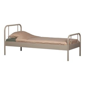 Béžová kovová jednolôžková posteľ s roštom 90x200 cm Mata – WOOOD vyobraziť