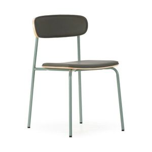 Tmavozelené čalúnené stohovateľné jedálenské stoličky v súprave 2 ks Saula – Marckeric vyobraziť