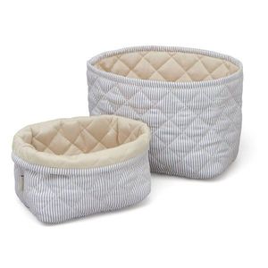 Svetlomodré látkové detské koše na hračky v súprave 2 ks Classic Stripes Blue, Praline – Cam Cam Copenhagen vyobraziť