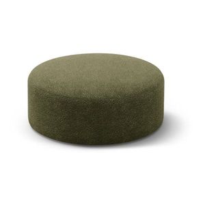 Zelený taburet z textílie buklé Dia – Micadoni vyobraziť