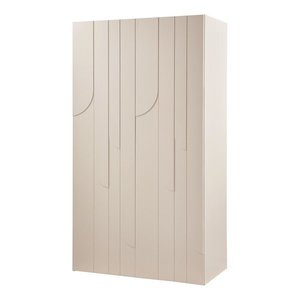 Svetlosivá skrinka z borovicového dreva 110x200x57 cm Rain – WOOOD vyobraziť