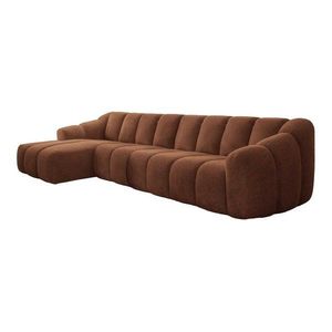 Terakotová rohová pohovka (ľavý roh/s leňoškou) Shell – Miuform vyobraziť