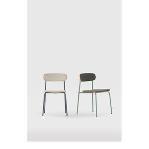 Béžové čalúnené stohovateľné jedálenské stoličky v súprave 2 ks Saula – Marckeric vyobraziť