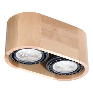 Bodové svietidlo v prírodnej farbe 14x27 cm Eukadi – Nice Lamps vyobraziť