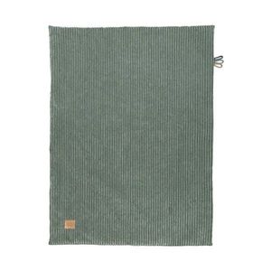 Zelená menčestrová detská deka 100x77 cm – Meowbaby vyobraziť