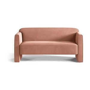 Ružová zamatová pohovka 140 cm Abby – Micadoni vyobraziť