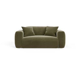 Khaki zamatová pohovka 180 cm Strino – Cosmopolitan Design vyobraziť