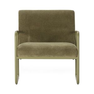 Zelené ženilkové kreslo Vince – MOME vyobraziť