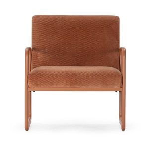 Terakotové ženilkové kreslo Vince – MOME vyobraziť