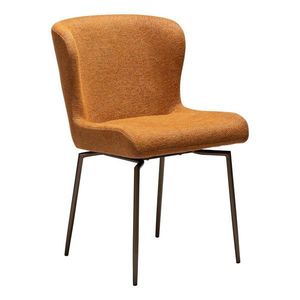 Hnedá čalúnená jedálenská stolička Glam – DAN-FORM Denmark vyobraziť