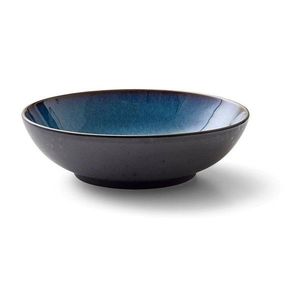 Čierna/modrá kameninová servírovacia miska 1, 8 l Gastro Dark Blue/Black – Bitz vyobraziť