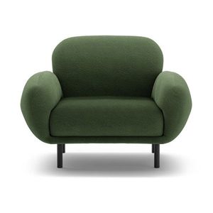 Zelené kreslo z textílie buklé Poppy – Micadoni vyobraziť