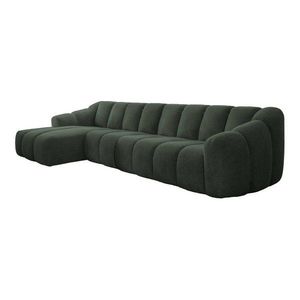 Tmavozelená rohová pohovka (ľavý roh/s leňoškou) Shell – Miuform vyobraziť
