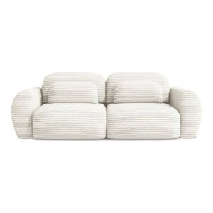 Béžová menčestrová rozkladacia/s úložným priestorom pohovka 266 cm Kini – Makamii vyobraziť