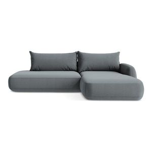 Sivomodrá rozkladacia rohová pohovka (pravý roh/s leňoškou) Hale – Makamii vyobraziť