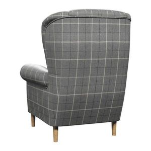 Sivé kreslo ušiak Swan – Ropez vyobraziť