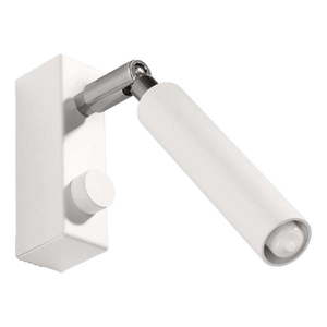 Biele bodové svietidlo 10x3 cm Tiden – Nice Lamps vyobraziť