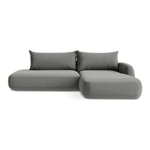 Sivá rozkladacia rohová pohovka (pravý roh/s leňoškou) Hale – Makamii vyobraziť