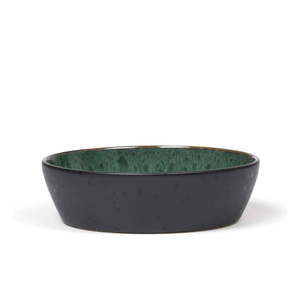 Zelená/čierna kameninová miska Gastro Green/Black – Bitz vyobraziť