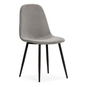 Svetlosivé čalúnené jedálenské stoličky v súprave 4 ks Minka – Marckeric vyobraziť