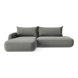 Sivá rozkladacia rohová pohovka (ľavý roh/s leňoškou) Hale – Makamii vyobraziť