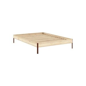 Dvojlôžková posteľ z borovicového dreva bez čela s roštom 160x200 cm v prírodnej farbe Core – Karup Design vyobraziť