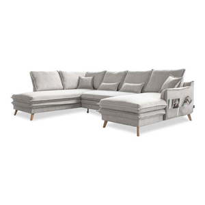 Béžová rozkladacia rohová pohovka (ľavý roh/do tvaru "U") Charming Charlie – Miuform vyobraziť