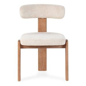 Krémovobiele čalúnené jedálenské stoličky v súprave 2 ks Nadia – MOME vyobraziť