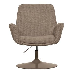 Béžové kreslo s nastaviteľnou výškou sedadla Marten – WOOOD vyobraziť