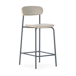 Béžové čalúnené barové stoličky v súprave 2 ks (výška sedadla 65, 5 cm) Saula – Marckeric vyobraziť