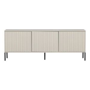 Svetlosivý TV stolík z borovicového dreva 150x56x44 cm New Gravure – WOOOD vyobraziť