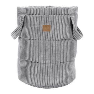 Sivý látkový detský kôš na hračky ø 39x50 cm – Meowbaby vyobraziť