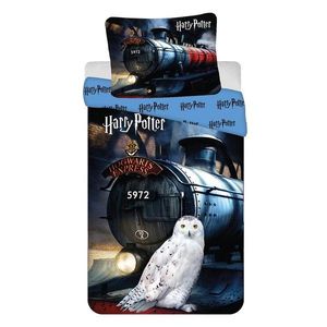 Bavlnená detská obliečka na jednolôžko 140x200 cm Harry Potter "Hogwarts Express" – Jerry Fabrics vyobraziť