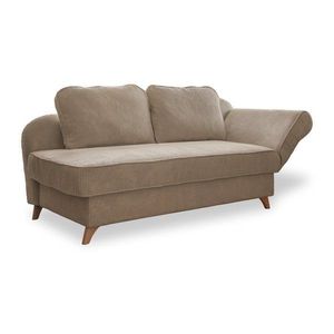 Taupe menčestrová leňoška (pravý roh) Chic Charlotte – Miuform vyobraziť