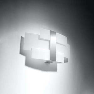 Biele nástenné svietidlo Marett – Sollux vyobraziť