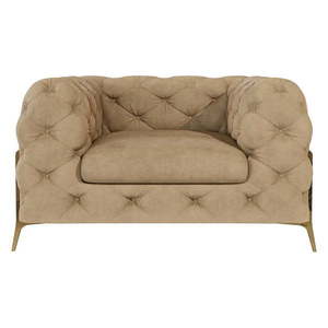 Svetlohnedé zamatové kreslo Chelsea Bis – Ropez vyobraziť