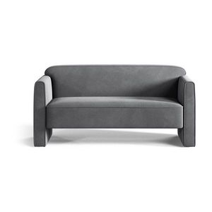 Sivá zamatová pohovka 140 cm Abby – Micadoni vyobraziť