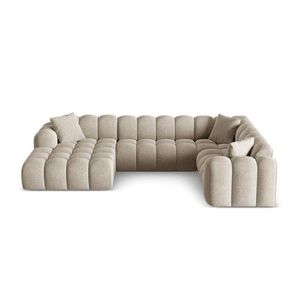 Svetlohnedá ženilková rohová pohovka (pravý roh/do tvaru "U") Treno – Cosmopolitan Design vyobraziť
